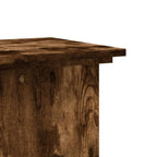 Supporto per Piante Rovere Fumo 33x33x100 cm in Truciolato