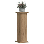 Supporto per Piante Rovere Artigianale 33x33x100 cm Truciolato