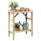 Tavolo da rinvaso Naturale 75 x 40 x 90 cm Legno di Pino Solido