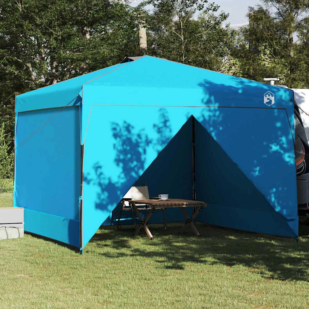 Tenda Gazebo Blu 290 x 290 x 251 cm Tessuto