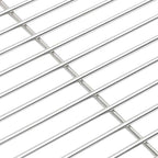 Griglia per barbecue Argento 43 x 43 cm Acciaio inossidabile