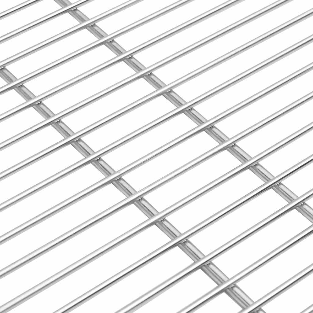 Griglia per barbecue Argento 57 x 57 cm Acciaio inossidabile