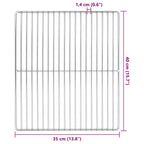 Griglia Argento 40 x 35 cm Acciaio inossidabile
