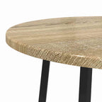 Set tavolini con lo scaffale 2 pcs Rovere Sonoma e Nero