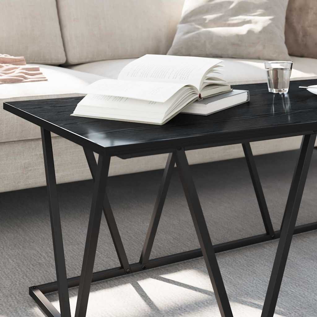 Tavolino da salotto Rovere Nero 100 x 50 x 40 cm