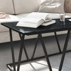 Tavolino da salotto Rovere Nero 100 x 50 x 40 cm