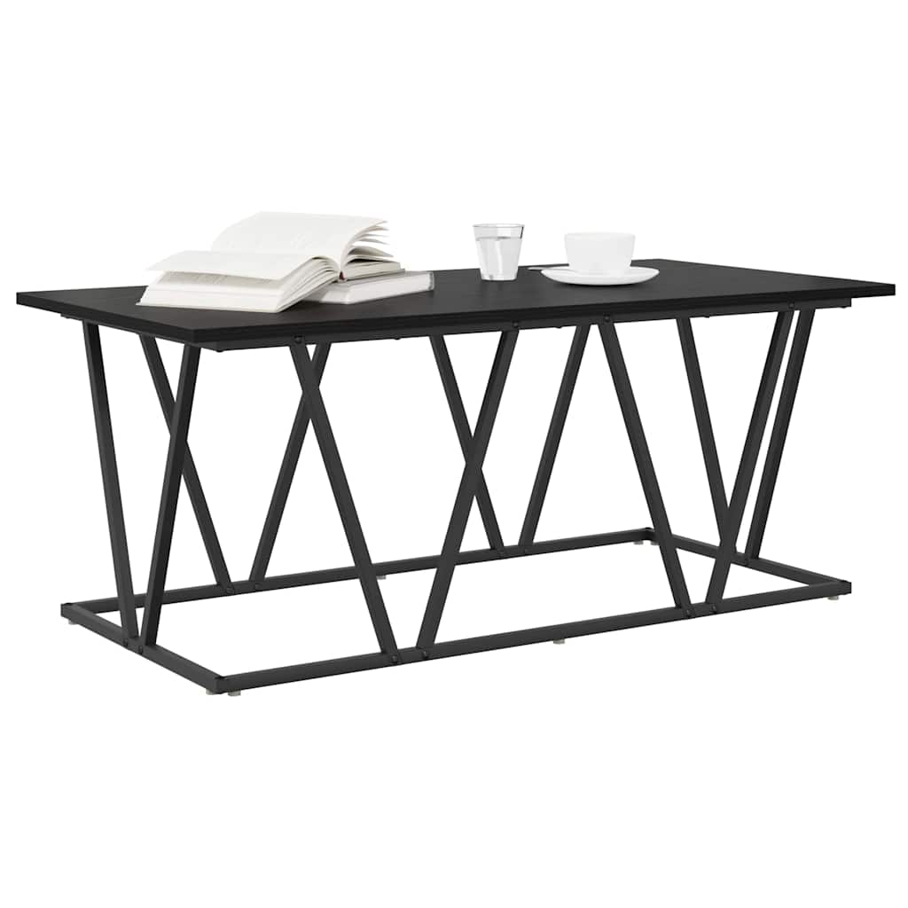 Tavolino da salotto Rovere Nero 100 x 50 x 40 cm