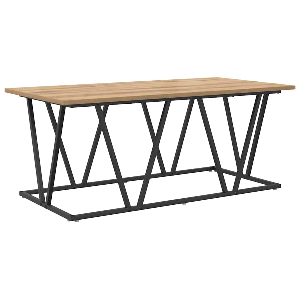 Tavolino da salotto Rovere artigianale 100 x 50 x 40 cm