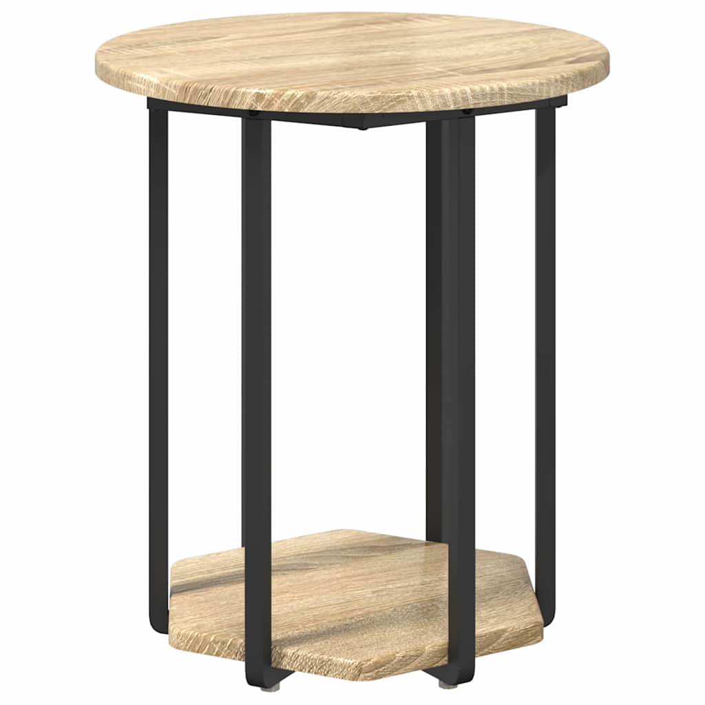 Set tavolini con lo scaffale 2 pcs Marrone