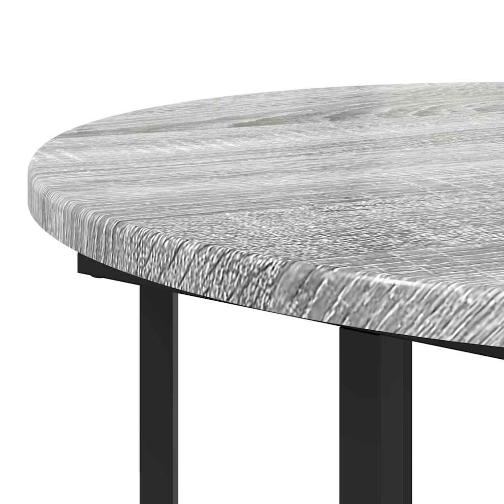 Set tavolini con lo scaffale 2 pcs Grigio