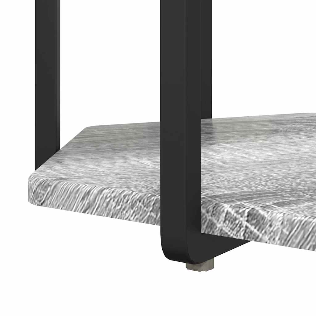 Set tavolini con lo scaffale 2 pcs Grigio