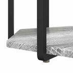 Set tavolini con lo scaffale 2 pcs Grigio