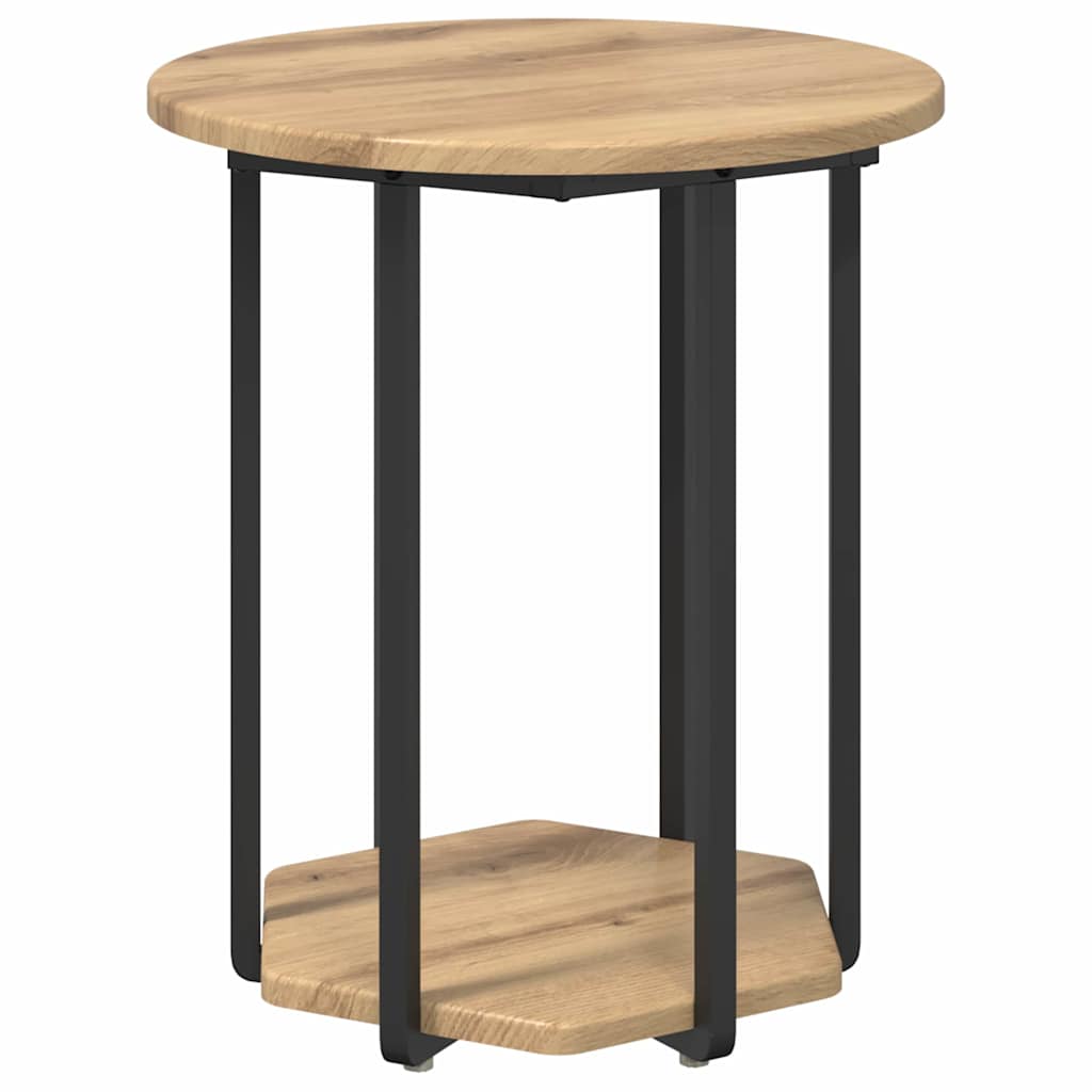 Set tavolini con lo scaffale 2 pcs Marrone