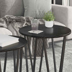Set tavolini 2 pcs Rovere Nero