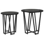 Set tavolini 2 pcs Rovere Nero