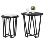 Set tavolini 2 pcs Rovere Nero