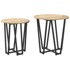 Set tavolini 2 pcs Rovere Sonoma e Nero