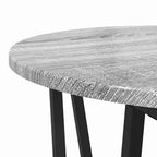 Set tavolini 2 pcs Grigio Sonoma e Nero
