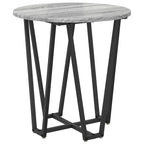 Set tavolini 2 pcs Grigio Sonoma e Nero