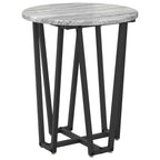Set tavolini 2 pcs Grigio Sonoma e Nero