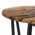 Set tavolini 2 pcs Legno Antico e Nero