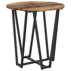 Set tavolini 2 pcs Legno Antico e Nero