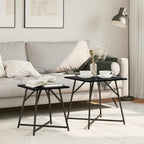 Set tavolini 2 pcs Rovere Nero