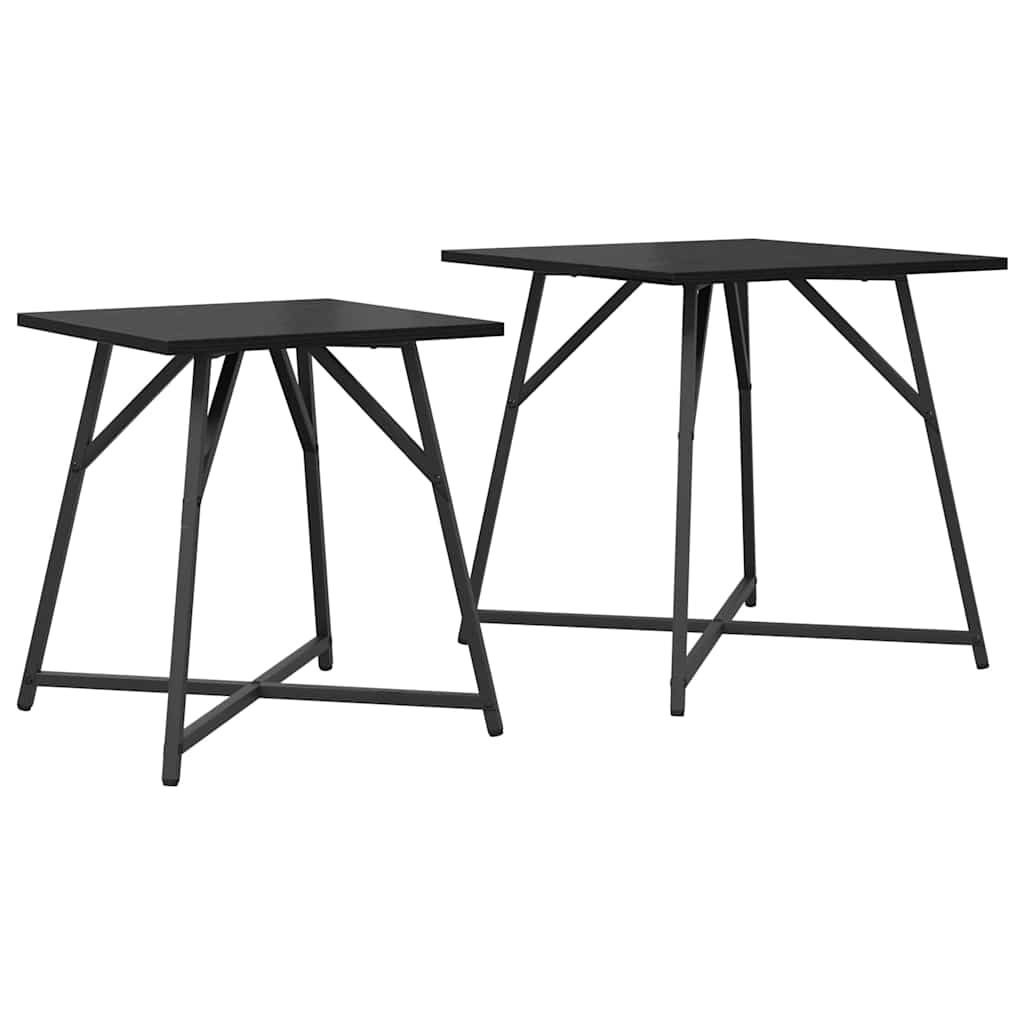 Set tavolini 2 pcs Rovere Nero