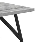 Set tavolini 2 pcs Grigio Sonoma e Nero