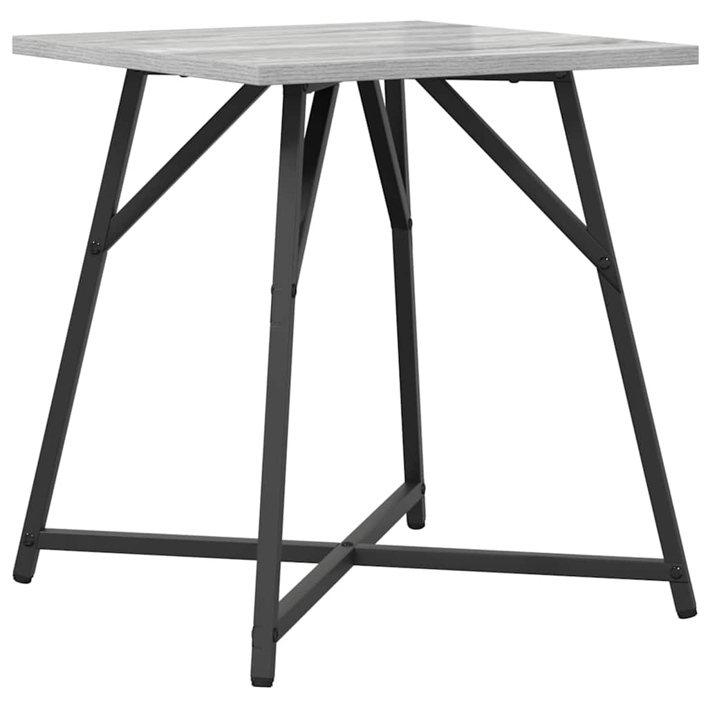 Set tavolini 2 pcs Grigio Sonoma e Nero