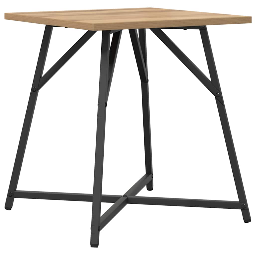 Set tavolini 2 pcs Rovere Artigianale e Nero