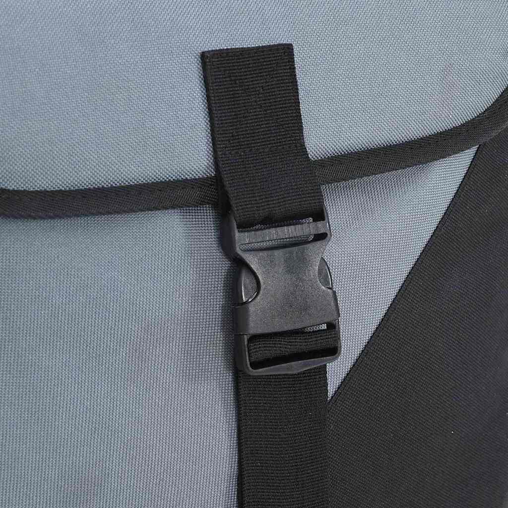 Borsa per biciclette Grigio e Nero 31.5 x 15.5 x 40 cm