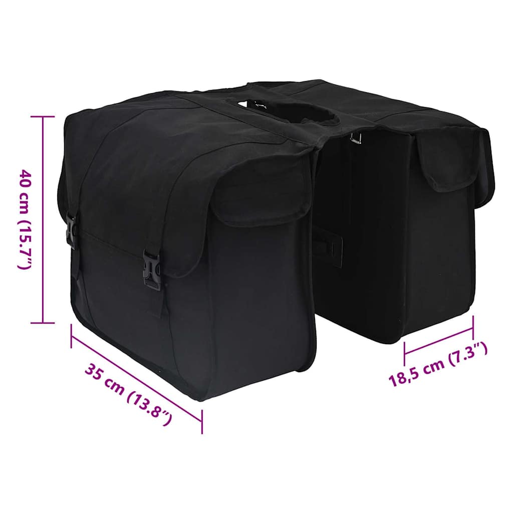 Borsa per biciclette Nero 40 x 18.5 x 35 cm Poliestere