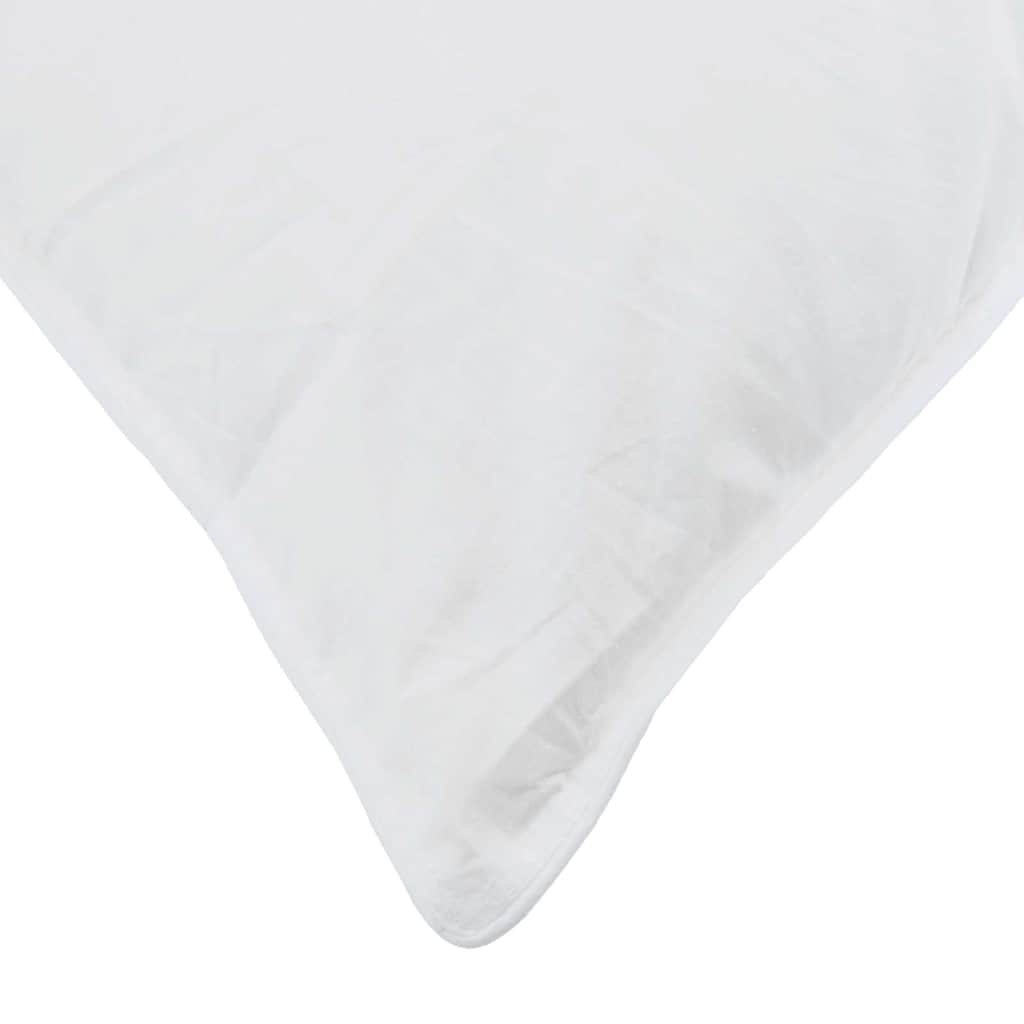 Cuscino con cuscino 2 pcs Bianco 80 x 80 cm Piuma