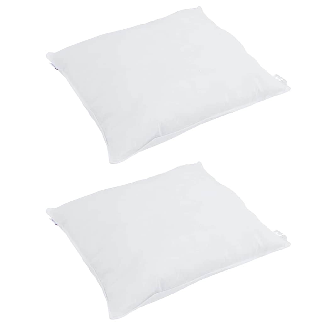 Cuscino con cuscino 2 pcs Bianco 80 x 80 cm Piuma