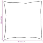Cuscino con cuscino 2 pcs Bianco 80 x 80 cm Piuma