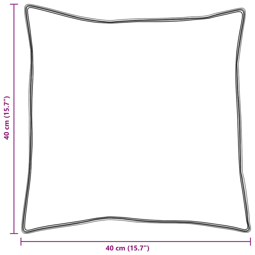 Cuscino con cuscino 2 pcs Bianco 40 x 40 cm Cotone