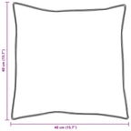 Cuscino con cuscino 2 pcs Bianco 40 x 40 cm Cotone