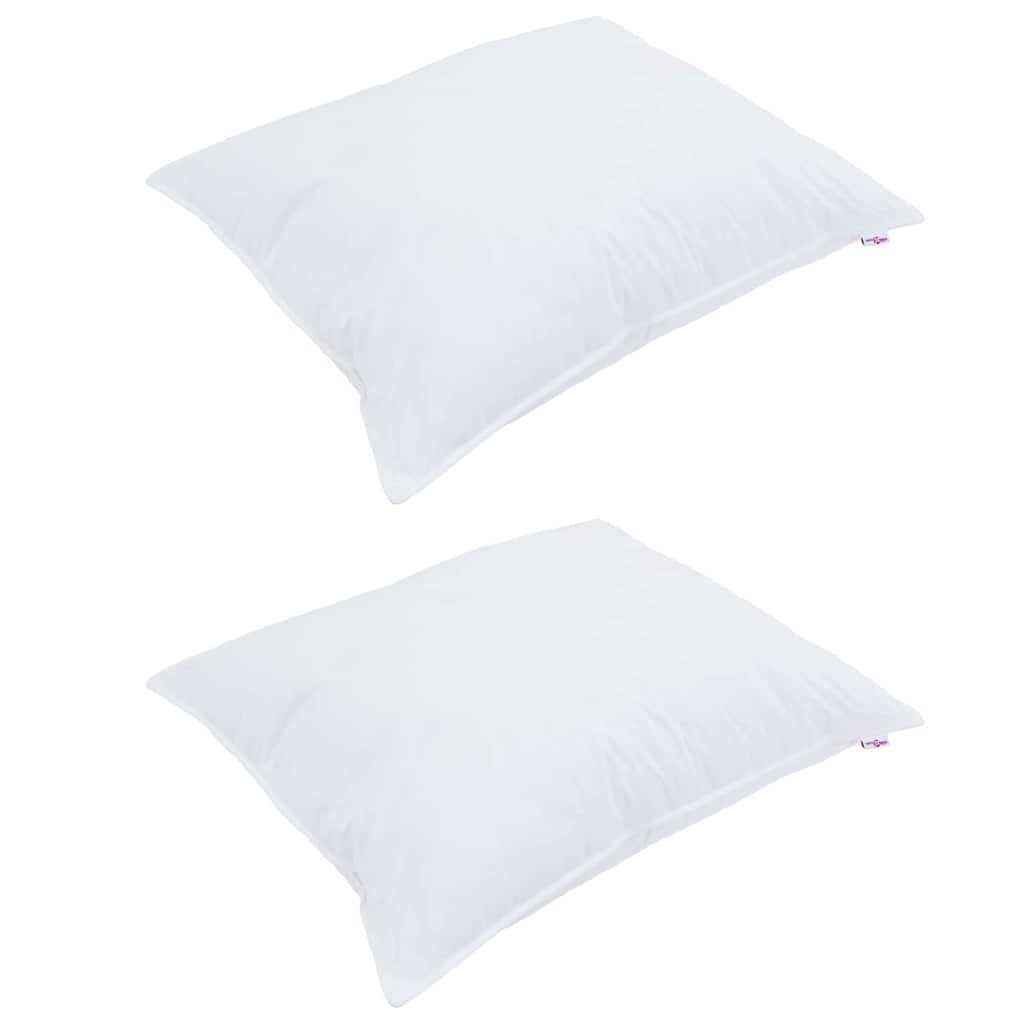 Cuscino con cuscino 2 pcs Bianco 40 x 60 cm Cotone