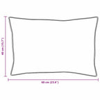Cuscino con cuscino 2 pcs Bianco 40 x 60 cm Cotone