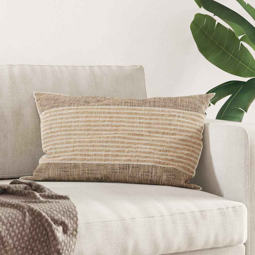Cuscino con cuscino 2 pcs Bianco 40 x 80 cm Cotone