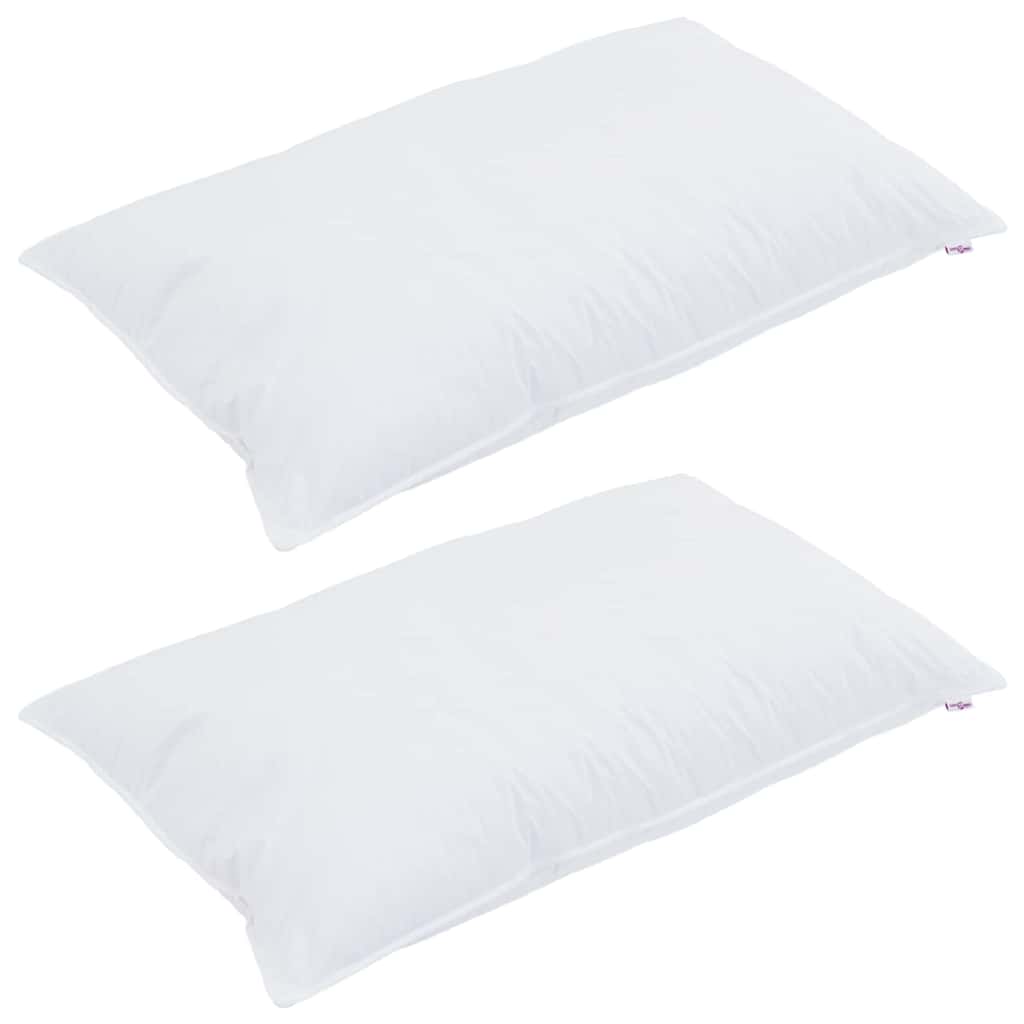 Cuscino con cuscino 2 pcs Bianco 40 x 80 cm Cotone