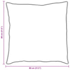 Cuscino con cuscino 2 pcs Bianco 80 x 80 cm Cotone