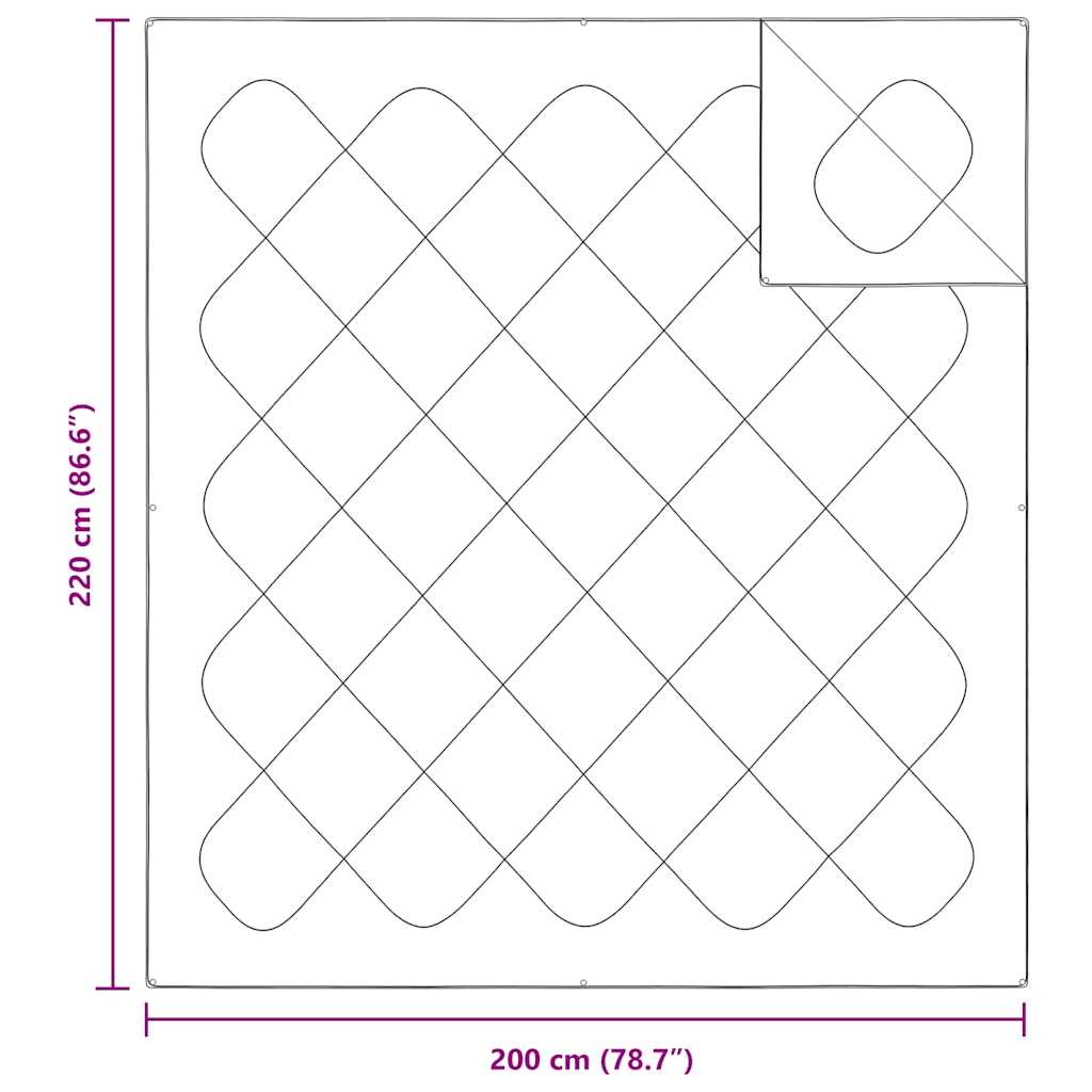 Duvet 2-in-1 Bianco 220 x 200 x 10 cm Poliestere