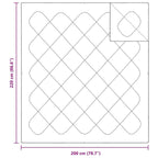Duvet 2-in-1 Bianco 220 x 200 x 10 cm Poliestere
