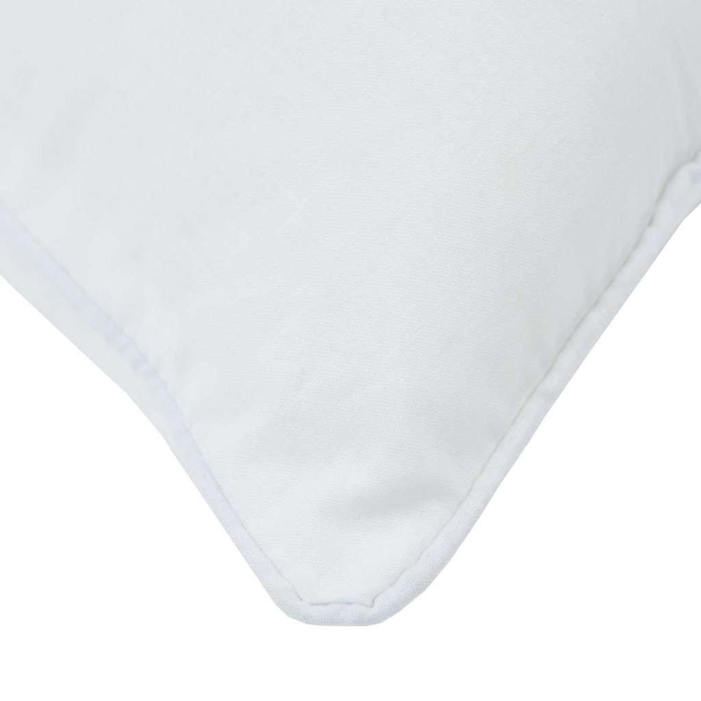 Cuscino 2 pcs Bianco 75 x 50 x 20 cm Cotone e Poliestere
