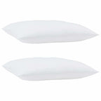 Cuscino 2 pcs Bianco 75 x 50 x 20 cm Cotone e Poliestere