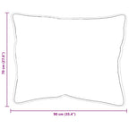 Cuscino con cuscino 2 pcs Bianco 61 x 41 x 20 cm Poliestere