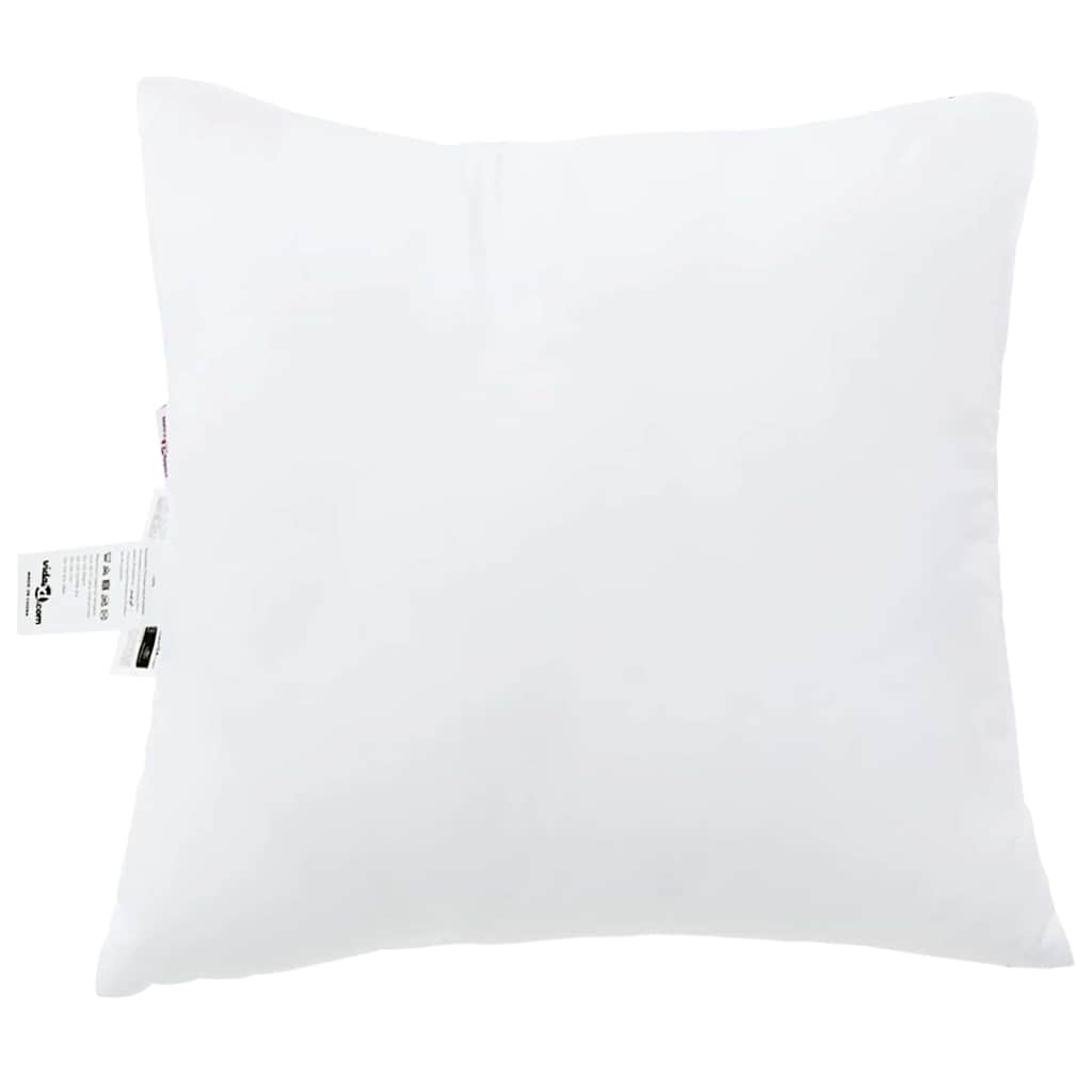 Cuscino con cuscino 2 pcs Bianco 80 x 80 x 20 cm Poliestere