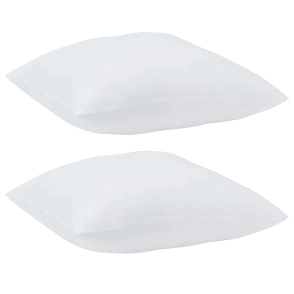 Cuscino con cuscino 2 pcs Bianco 80 x 80 x 20 cm Poliestere